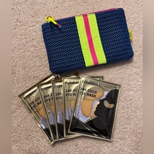 Ipsy Cosmetic Bag with Eye Masks